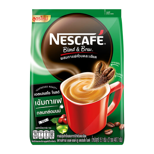 Nescafe Blend and Brew Instant Coffee Mix Espresso Roast