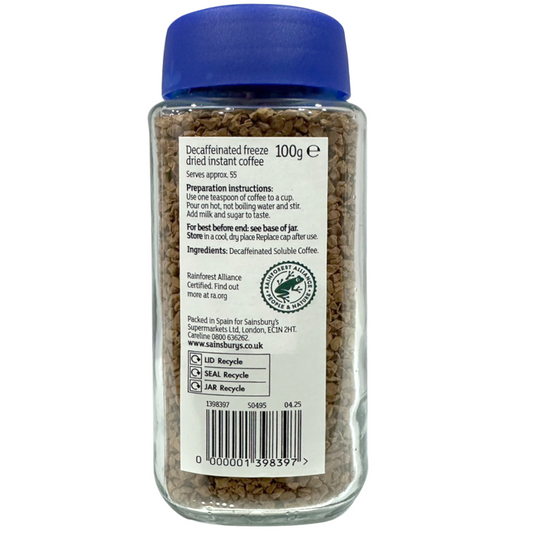 Sainsbury's Gold Roast Decaffeinated Instant Coffee
