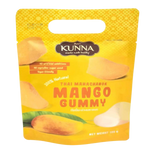 Kunna Thai Mahachanok Mango Flavours confectionery snacks in colorful packaging with mango images and vibrant design.