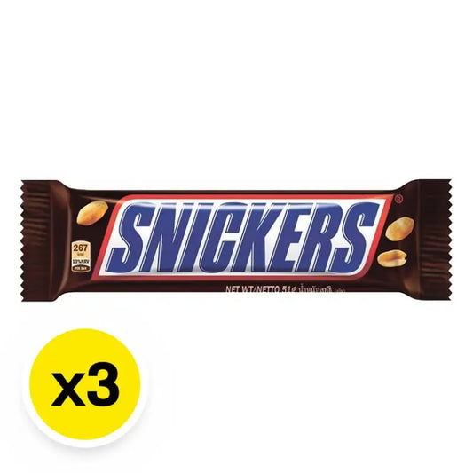 Snickers Chocolate 51g x3