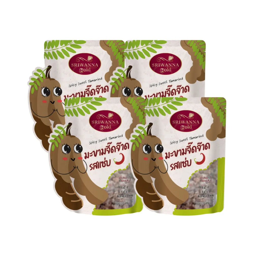 SRIWANNA Gold GOLD Spicy Sweet Tamarind . Pack 4 ( GOLD Spicy