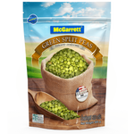 McGarrett green split peas in a grocery bag, fresh and vibrant, ready for cooking or soup preparation.
