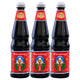 DEK SOM BOON Red Label Soy Sauce 700 ml bottles in a 3-pack, showing dark soy sauce bottles with red labels and white caps.