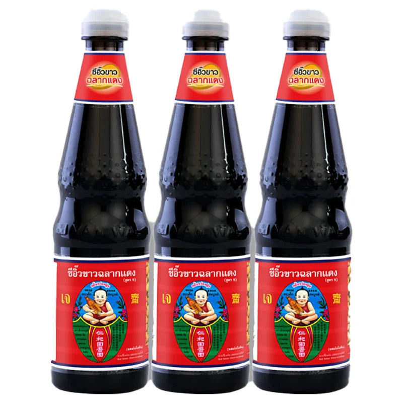 DEK SOM Boon Soy Sauce Red Label 700ml x3