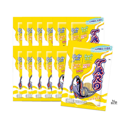 TARO FISH SNACK SPICY FLAVOURED . X 12 30g