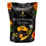 Aroma Truffle Potato Chips Honey Dijon flavor in a colorful bag, showcasing crispy chips and honey Dijon seasoning.