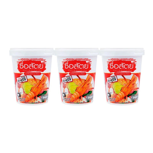 SUESAT Sueasat Cup Noodles Tom Yum Kung Flavor Pack Of 3 Cups