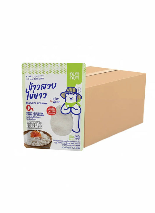 Nimnim Steamed Egg White Rice Low Calorie 125g