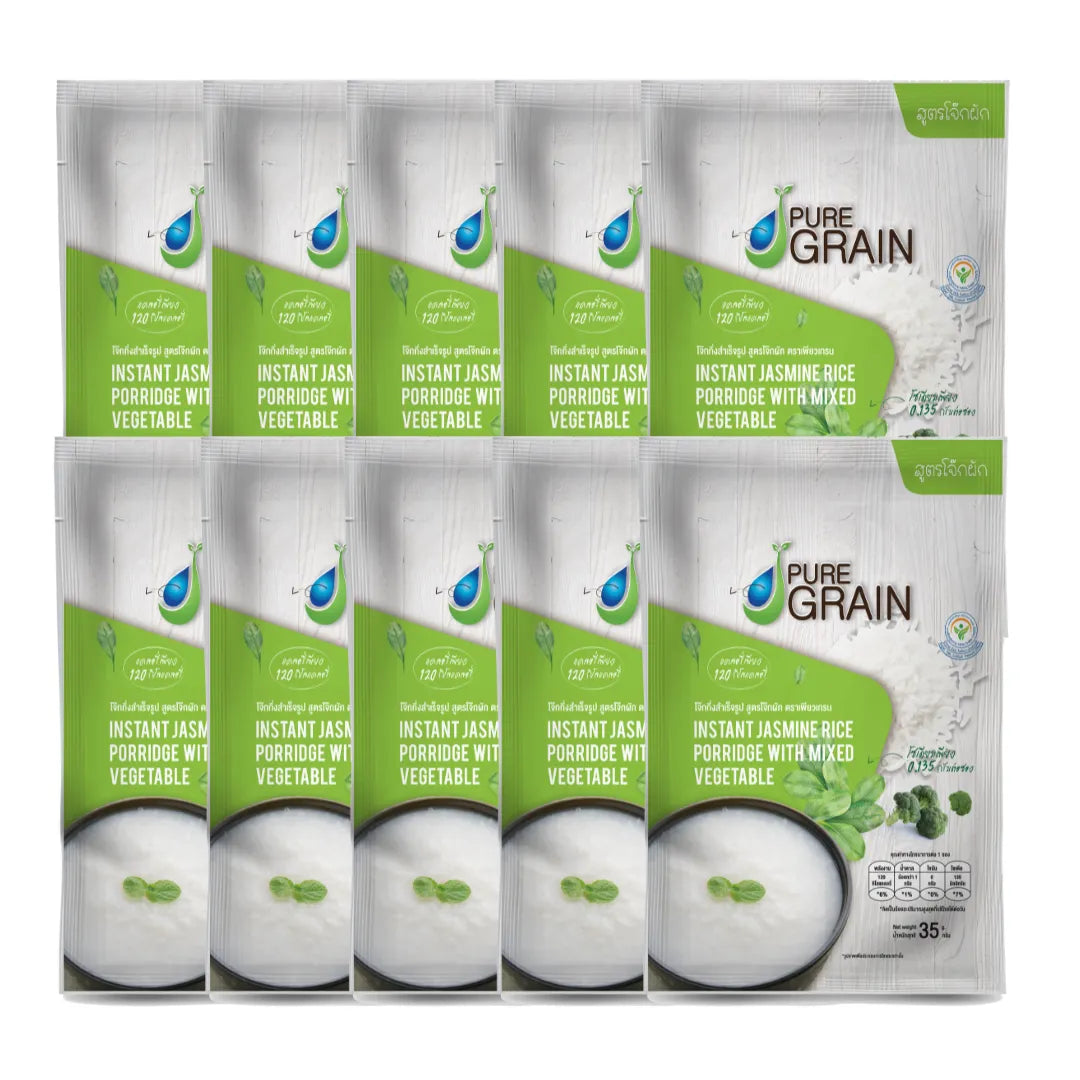 PURE GRAIN Instant Porridge Vegetable Porridge Recipe 35g