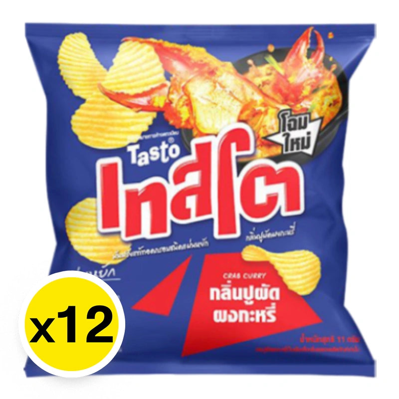 Tasto Potato Rock Chips Crab Curry 11g x12