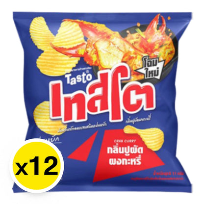 Tasto Potato Rock Chips Crab Curry 11g x12