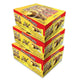 GRINNY CHOCOLATE COATED SNACK FILLED WITH BANANA CREAM . (BOX