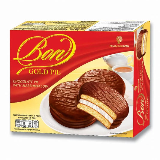 BON Gold Pie Chocolate With Marshmallow 28g x12