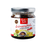 Ban Puna Sweet Fish Salted Egg in a grocery package, showcasing the salted fish product with vibrant packaging.