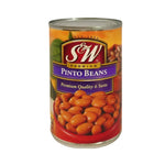 S&W Pinto Beans 15 oz package of dry grocery beans with vibrant label and beans visible in clear packaging