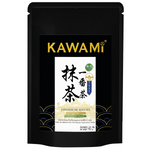Kawami Ise Matcha Powder 100% in a jar, vibrant green Japanese matcha tea powder for drinks and culinary use.