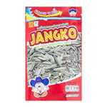 Jango roasted sunflower seeds in a clear bowl, showing golden-brown, crunchy confectionery snack perfect for snacking.
