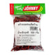 Dried MAKRO Yodson chili peppers with no stems, 100g package, showcasing vibrant red chili peppers on a white background.