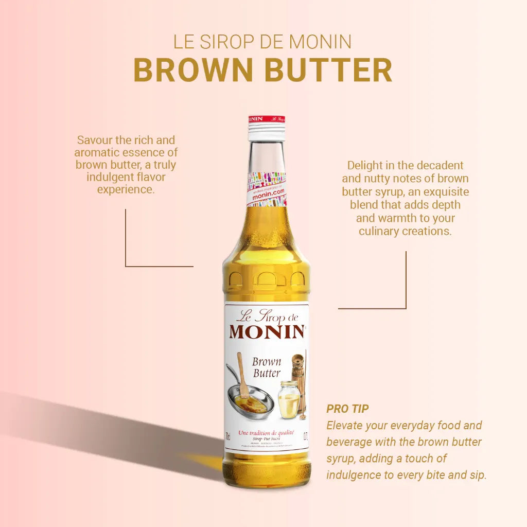 Monin Brown Butter Flavoured Syrup 700ml