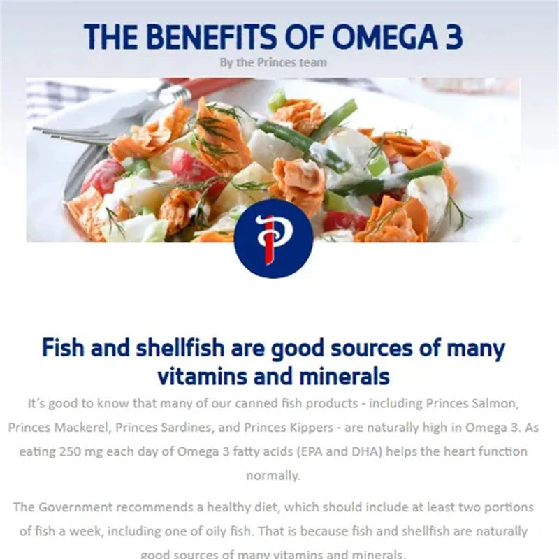 Princes Kipper Fillet In Sunflower Oil Tin Can Cans 190g x20