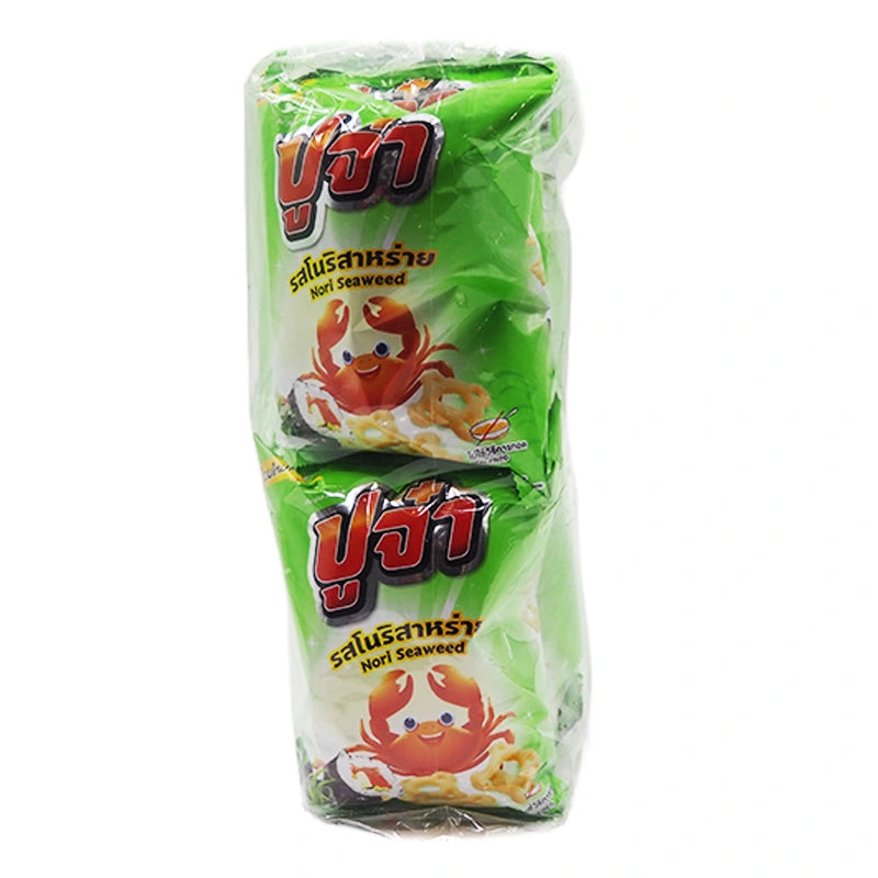 Pu-jaa Snack Fried Cracker Nori Seaweed 15g x12