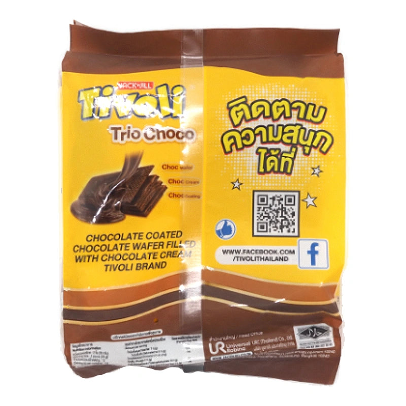 Tivoli Trio Choco Chocolate Coated Wafer With Cream 28g x12