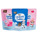 Tiny Bite Mini Sandwich Cookies from TINY BITE, soft snack confectionery with creamy filling and crunchy biscuit layers.