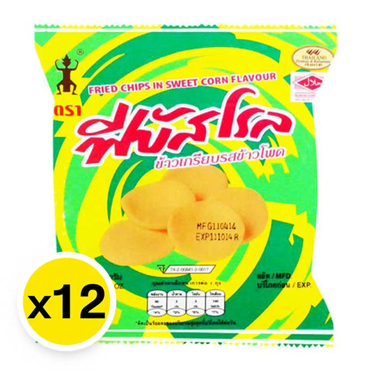 Phaebus Roll Fried Chips Corn Flavor 10g x12