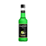 LongBeach Green Apple Syrup in 320ml bottle, ideal for drinks and desserts, part of dry grocery essentials.