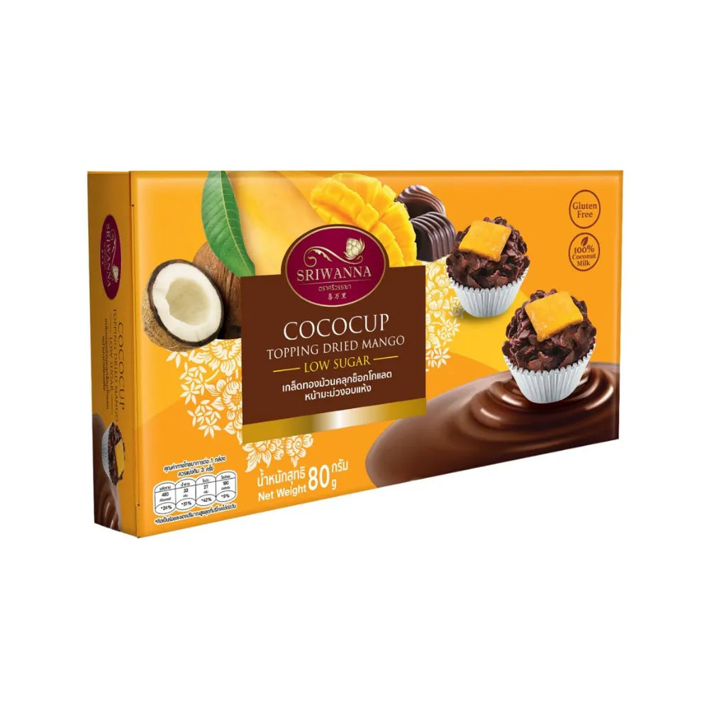 SRIWANNA Crispy Thong Rolls Mixed With Chocolate And Dried Mango