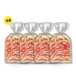 Dry Hong Kong style noodles by Rabbit Brand, 1kg package, showcasing the uncooked noodles in their packaging.