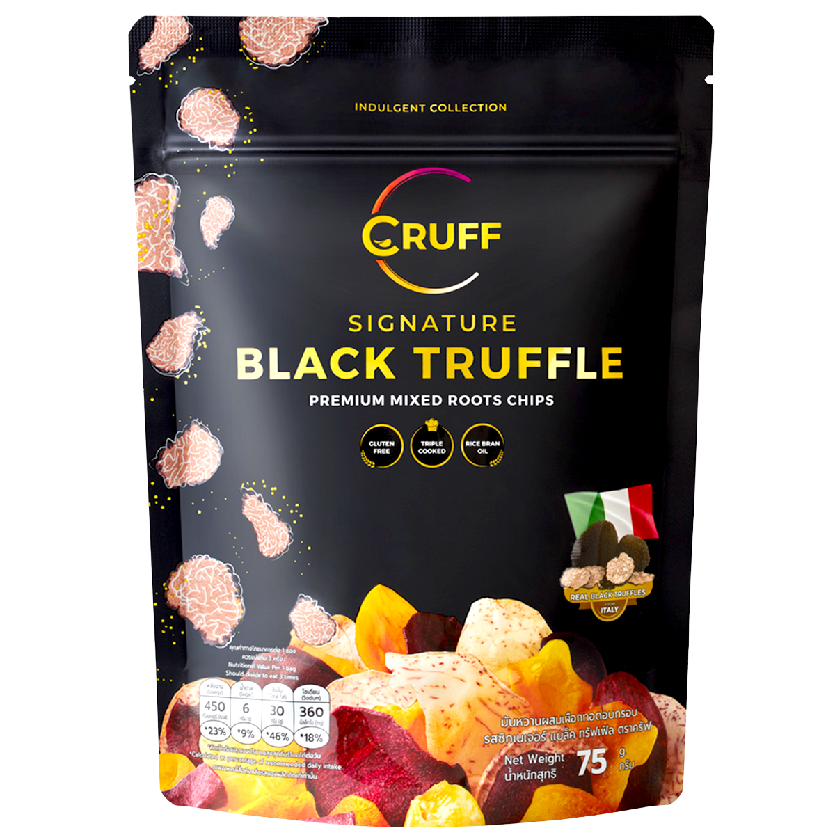 Cruff Mixed Root Chips Signature Black Truffle Flavor