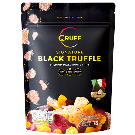 Cruff Mixed Root Chips Signature Black Truffle Flavor