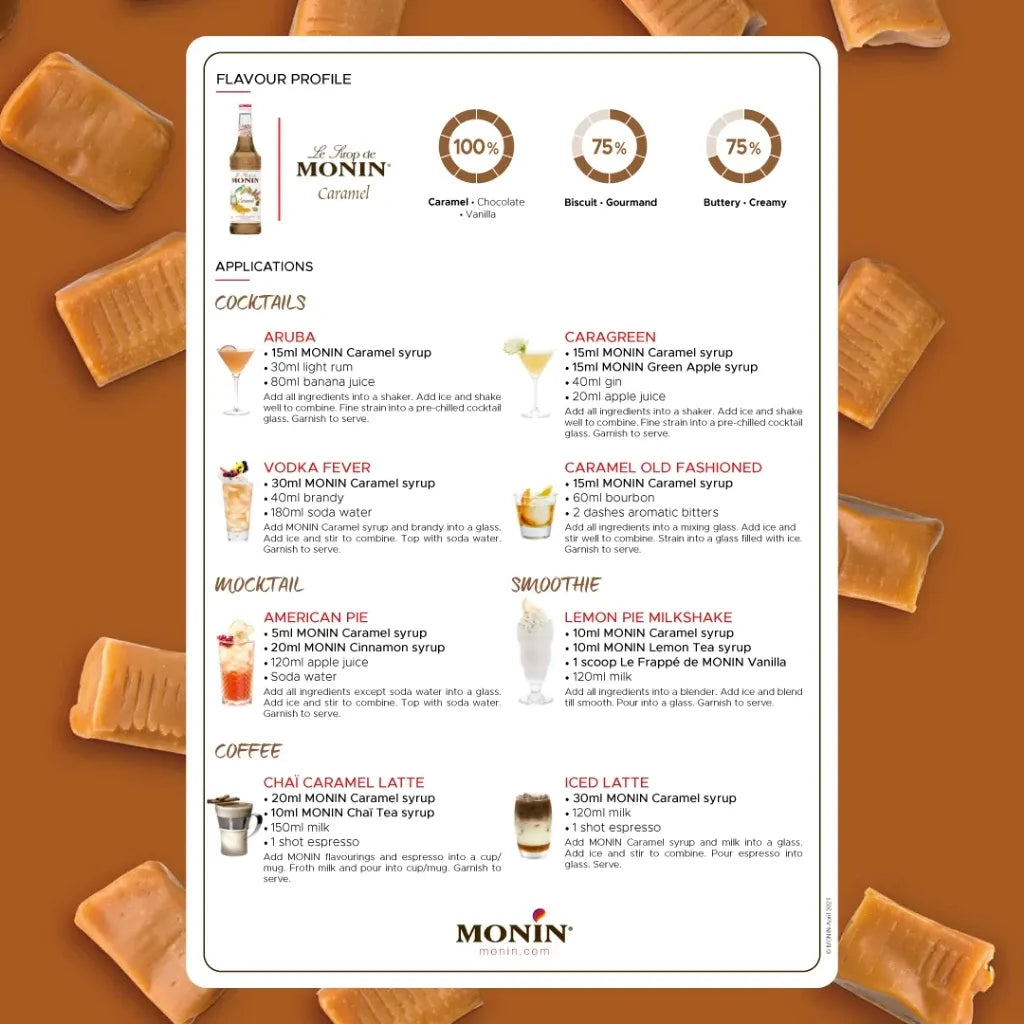 Monin Caramel Syrup 700ml