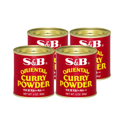 S & B Oriental Curry Powder Cans 85g x4