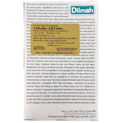 Dilmah Lychee Ceylon Black Tea Flavored
