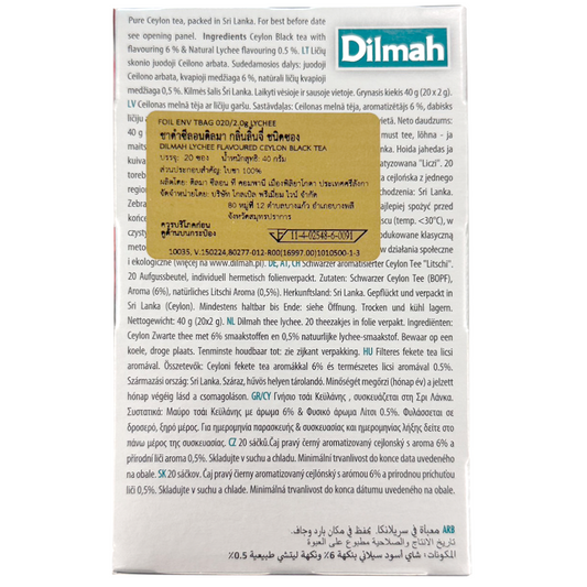 Dilmah Lychee Ceylon Black Tea Flavored