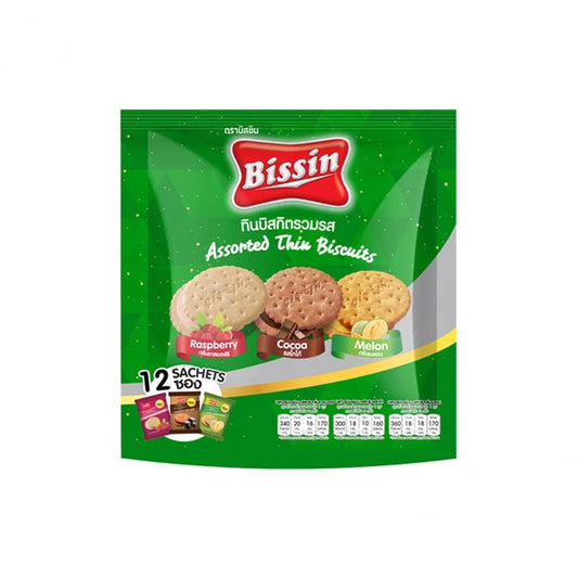 Bissin Tin Mixed Flavor Biscuits Pack Of 12 Packets 210g