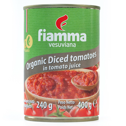 Fiamma Vesuviana Organic Tomatoes Diced in Organic Tomato Juice