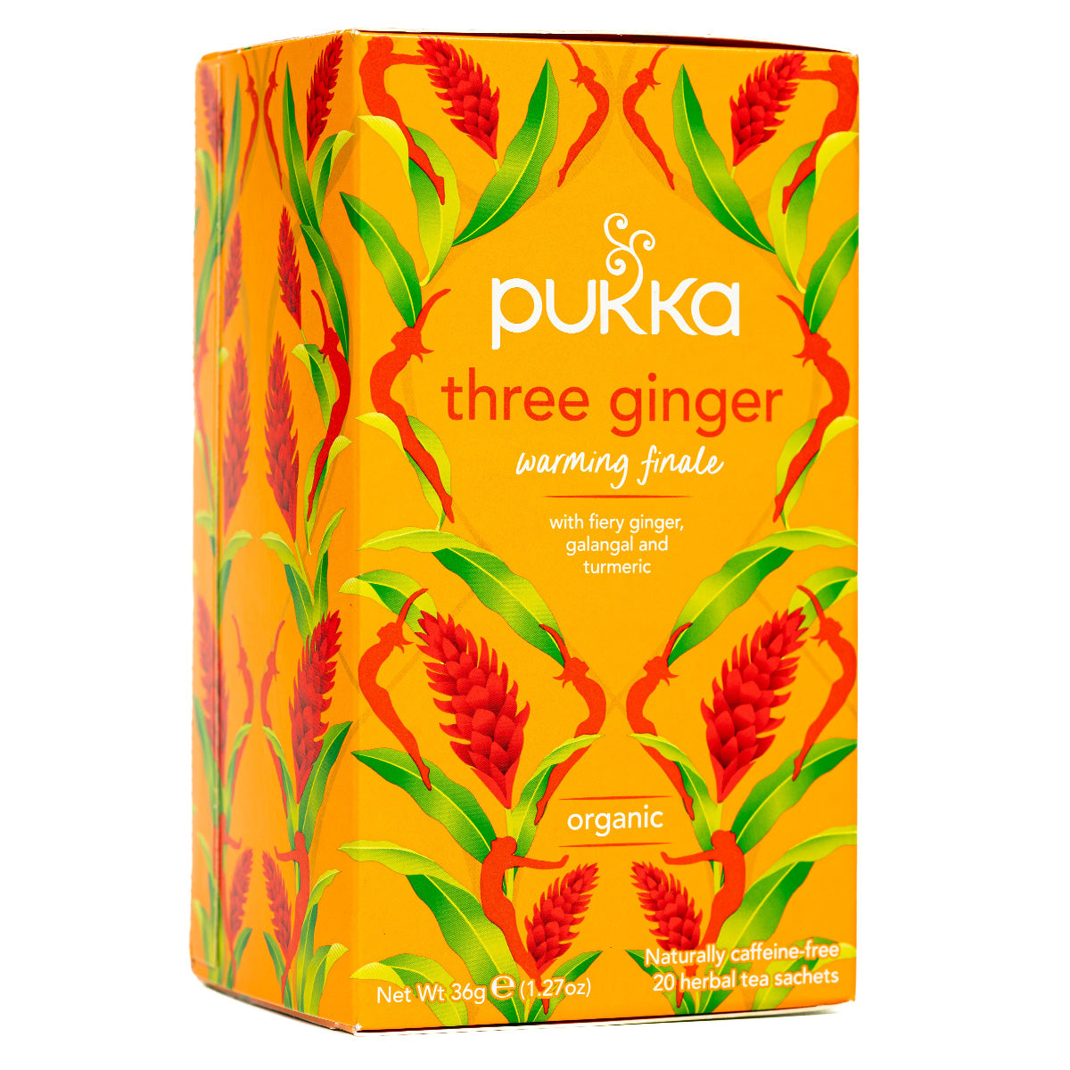 Pukka Three Ginger Tea Bags X 20 Caffeine Free