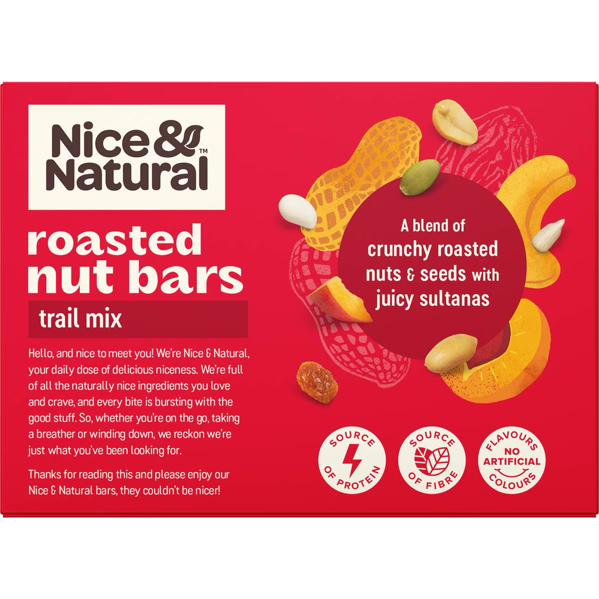 Nice & Natural Roasted Nut Bars Trail Mix With Yoghurt
