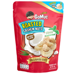 Gomuc roasted cashew nuts with coconut flavor, confectionery snack in a bowl, showing golden-brown nuts coated with coconut flavoring.