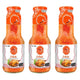 Three bottles of J-LEK Chicken Dipping Sauce, 390g each, with clear labels and golden sauce inside.
