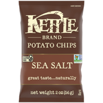 Kettle Sea Salt confectionery snack in a colorful bag, featuring savory salted flavor and crunchy texture.