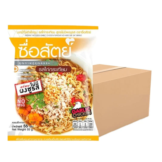 SUESAT Sueasat Noodles With Garlic Chicken Flavor Box Of 30