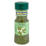 Fresh McGarrett parsley bunch, vibrant green grocery herb with leafy stems for culinary use.