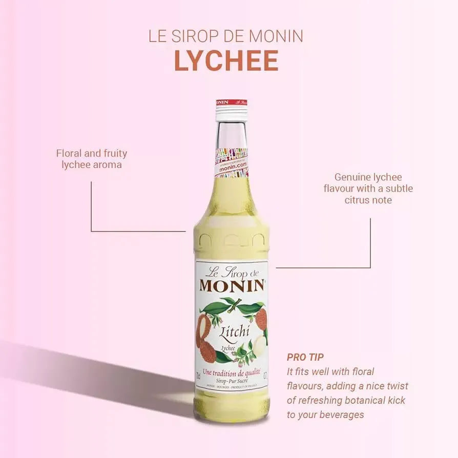 Monin Lychee Syrup 700ml
