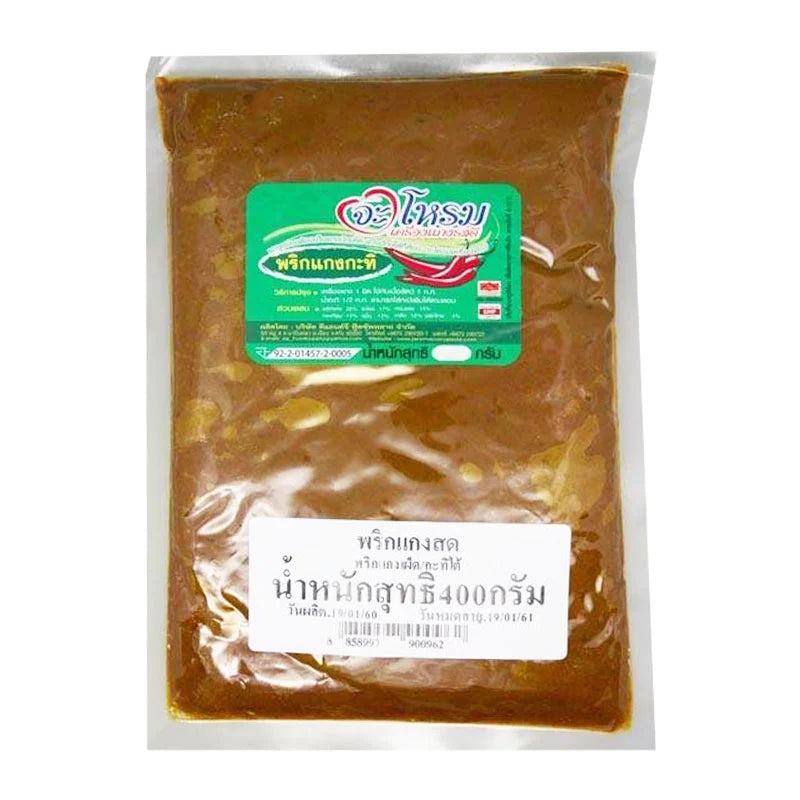 Jarome Red Curry Paste from Southern Taste, 400g, in a jar with Asian ingredients and vibrant red color