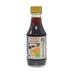 Takao Gyoza Sauce in a bottle, savory Japanese dipping sauce for gyoza and Asian dishes, from Takao brand.