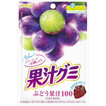 Meiji Kajyu Gummy Grape confectionery snacks featuring colorful, grape-flavored gummy candies in a vibrant package.